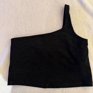 Beyond Yoga Navy One Shoulder Top